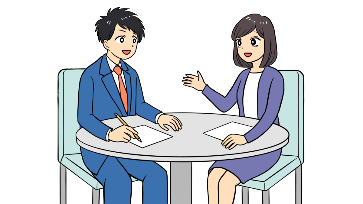 社労士が経営者に人材定着の相談を行う様子